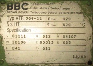 Turbocharger BBC VTR 304-11