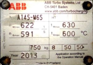 Turbocharger ABB A 145-M 65