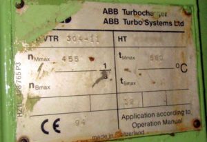Turbocharger ABB VTR 304-11