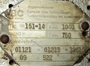Turbocharger BBC RR 151-14