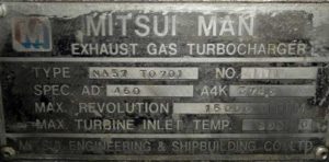 Turbocharger MITSUI MAN NA 57 TO 701