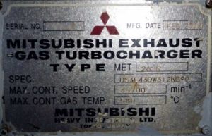 Turbocharger Mitsubishi MET 26 SR