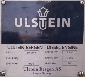 Main Engine Bergen BRM 6