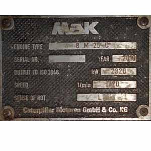 MAK M25C Main Engine
