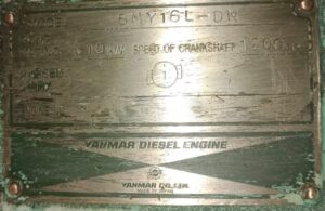 Yanmar 6 NY 16 L DN Auxiliary Engine