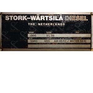 Strock Wartsila 9 L 38 Main Engine