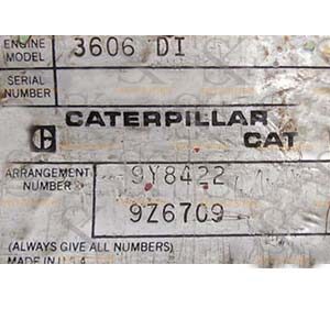 caterpillar 3606 MAIN Engine