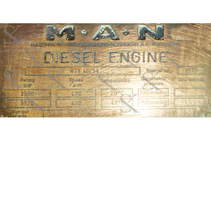 MAN B&W R 7 V 40/54 Main Engine