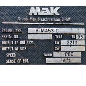 MAK 6 M 453 C Main Engine