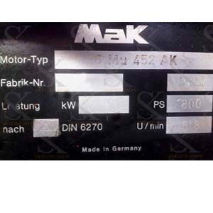 Mak 6MU452AK Lube Oil Pump