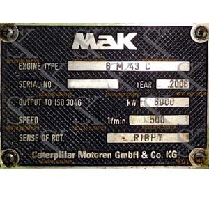 Mak 6 M 43 Engine Block