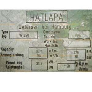 Hatlapa W 220 Air Compressor