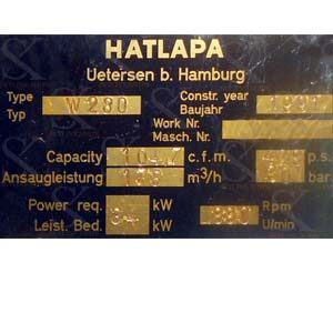 Hatlapa W 280 Air Compressor