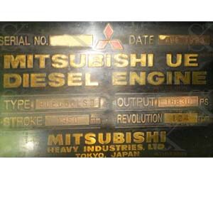 Mitsubishi 9 UEC 50 LS II Main Engine