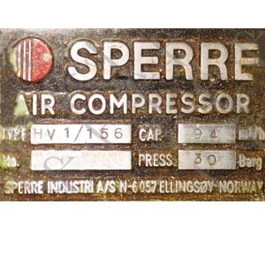 Sperre HV 1/156 Air Compressor