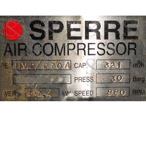  Sperre HV 2/270A Air Compressor