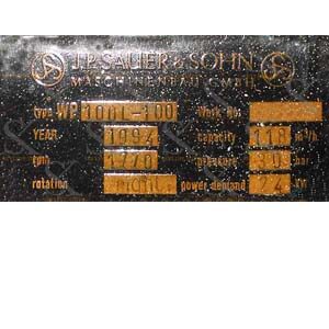 J.P. Sauer & Sohn WP 100 L 100 Air Compressor