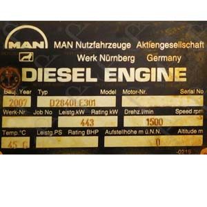 MAN B&W D 2840 LE 301 Auxiliary Engine