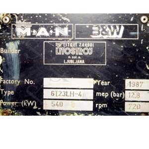 MAN B&W 6 T 23 LH-4 Auxiliary Engine