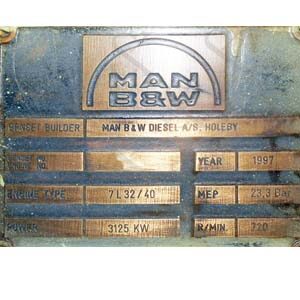 MAN B&W 7 L 32/40 Auxiliary Engine