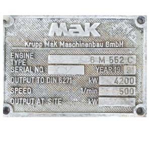 MAK 8 M 453 C Crankshaft