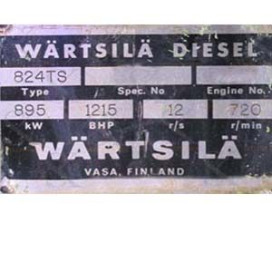 Wartsila 824 TS Auxiliary engine