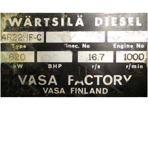 Auxiliary Engine Wartsila 4 R 22 HFC