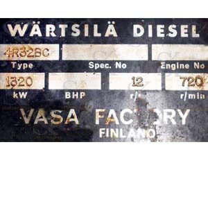 Wartsila 824 TS Auxiliary engine