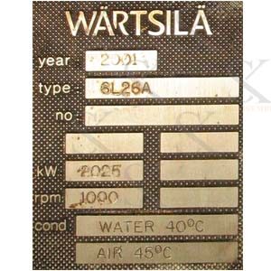 Wartsila 6 L 26 A Marine Engine