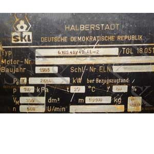 SKL VDS 48/42 AL 2 Main Engine