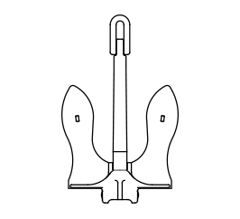 US NAVY STOCKLES ANCHORS