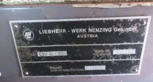 LIEBHERR CBW 40/35 SHIP CRANE